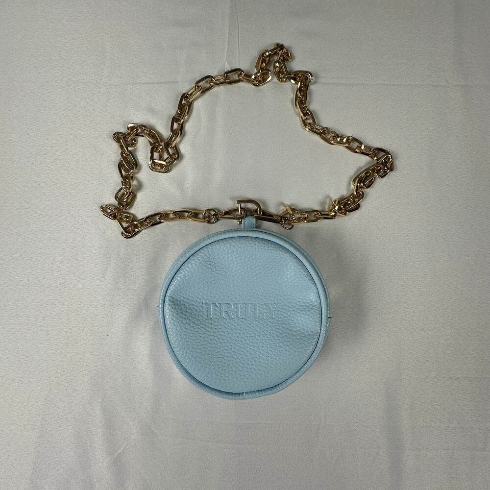 Truly Beauty Blue Mini Chain Shoulder Bag